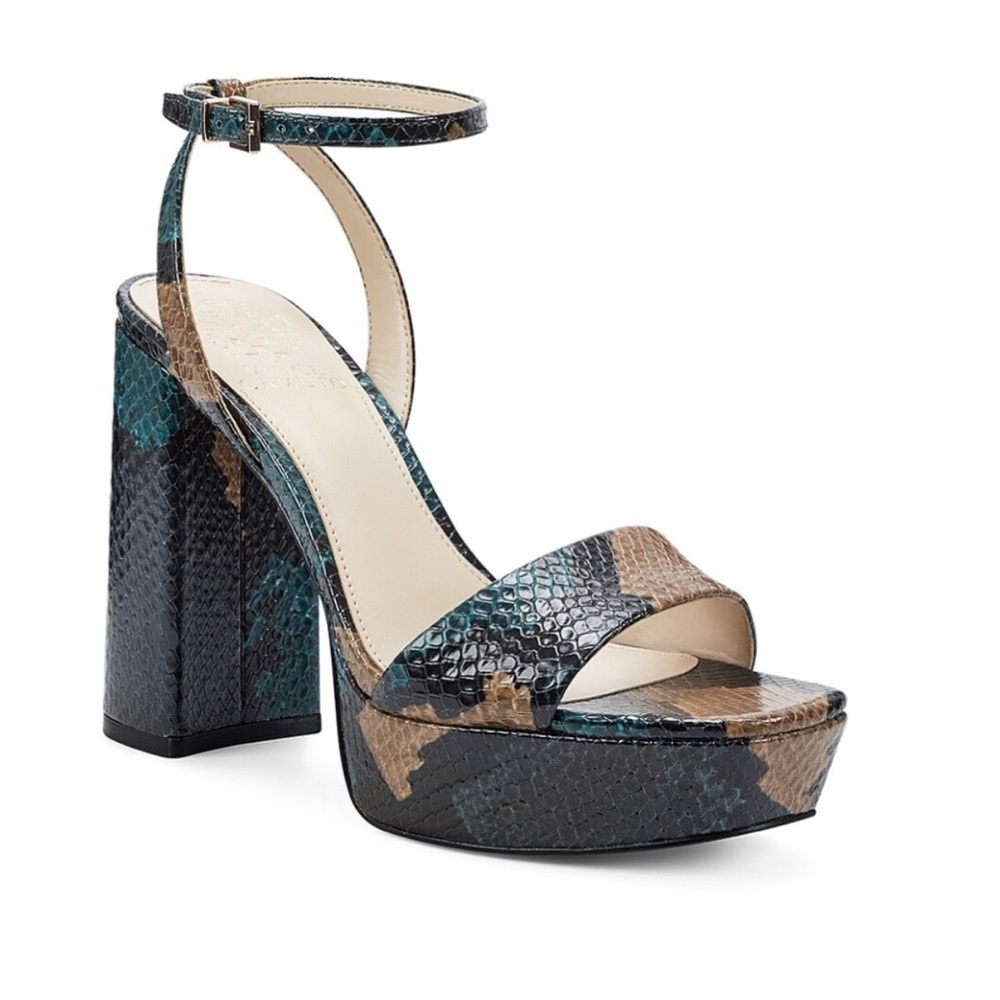 Vince Camuto Chastin Platform Sandal, Animal Print, Size 7 NWOT
